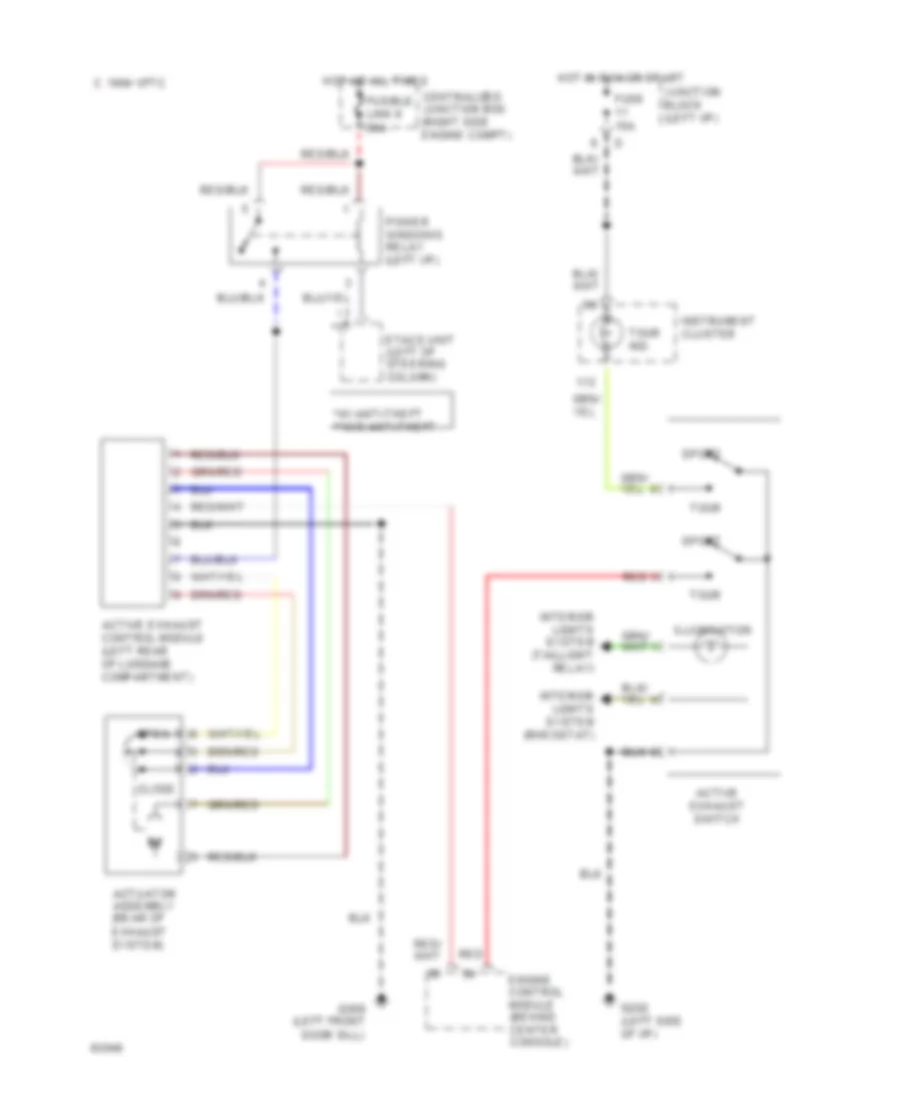 Active Exhaust Wiring Diagram for Dodge Stealth R T 1994