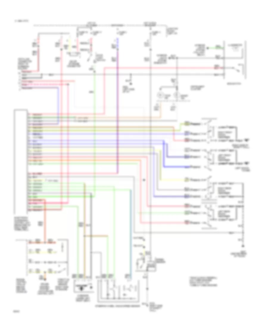 Electronic Suspension Wiring Diagram for Dodge Stealth R T 1994