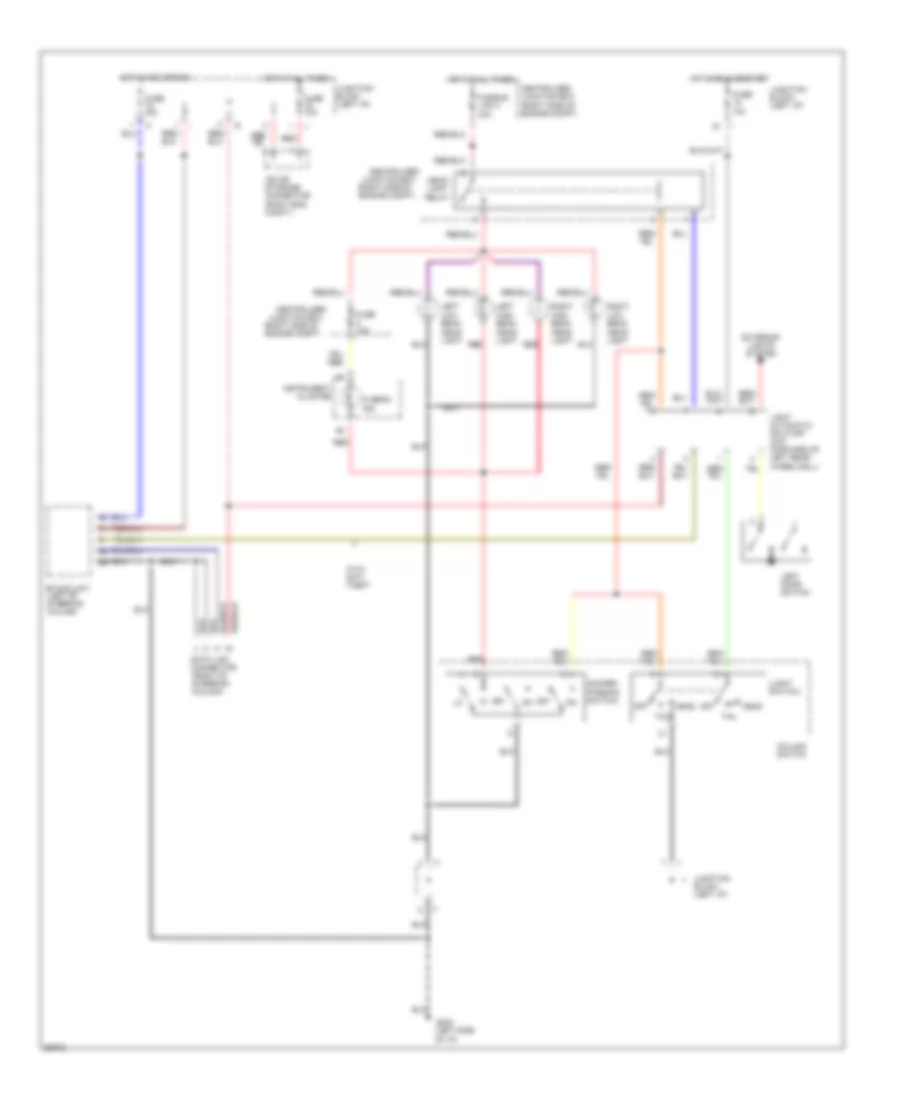 Headlamps Wiring Diagram, without DRL for Dodge Stealth RT 1994