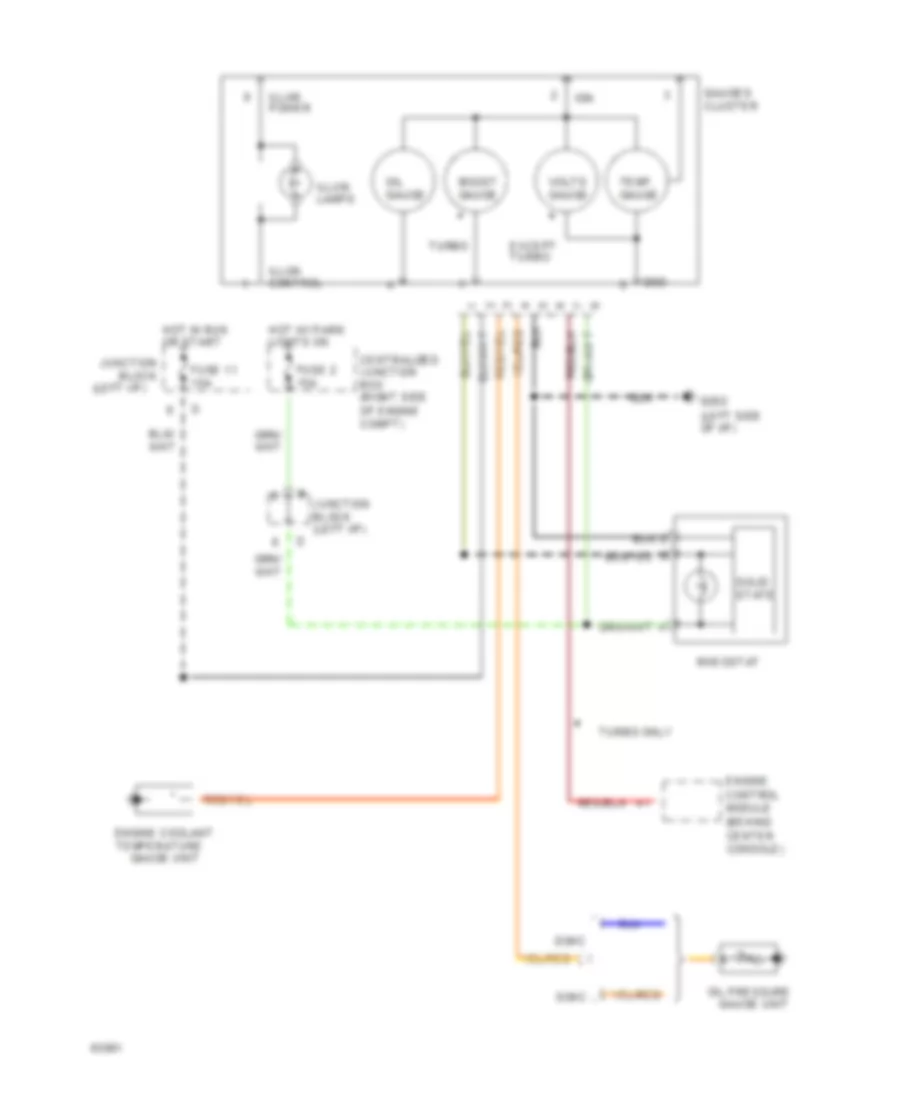 Gauges Wiring Diagram for Dodge Stealth R T 1994