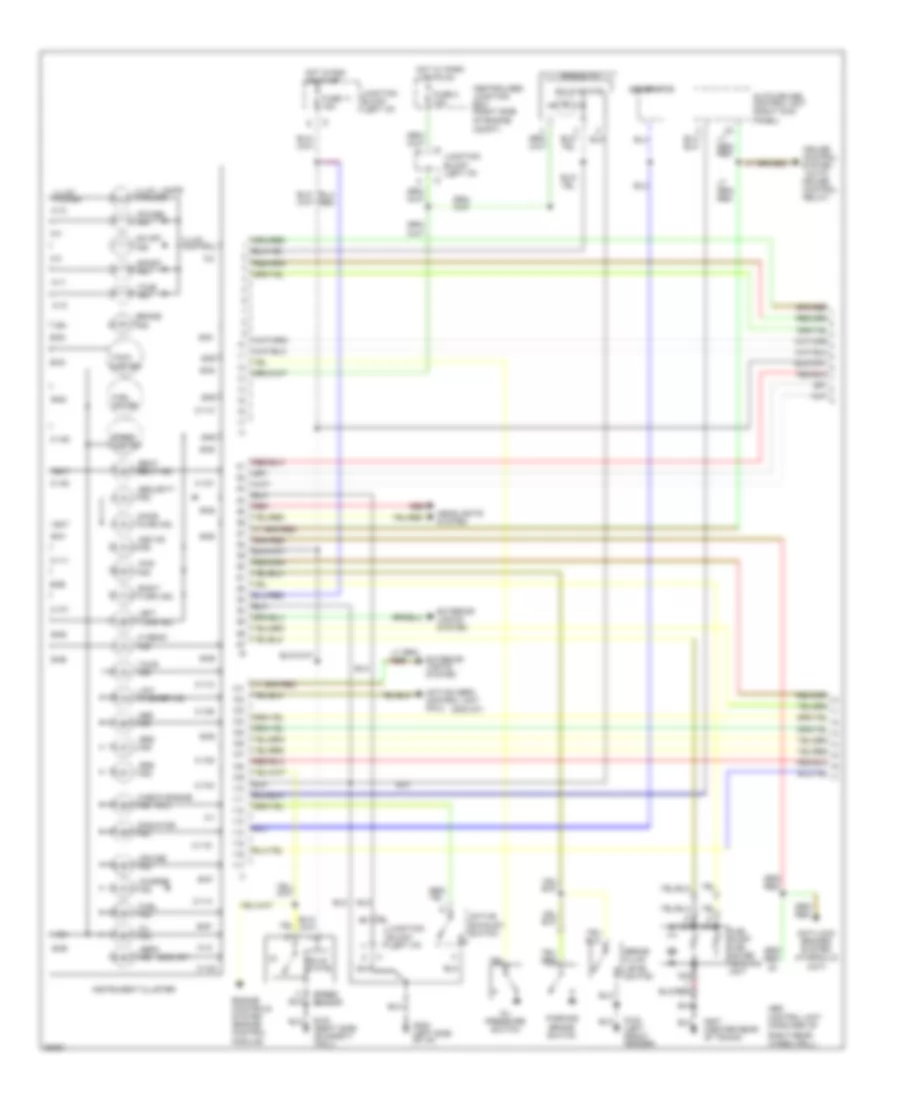 Indicators  Gauges Wiring Diagram (1 of 2) for Dodge Stealth RT 1994