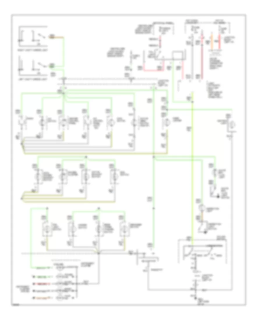 Instrument Illumination Wiring Diagram for Dodge Stealth RT 1994