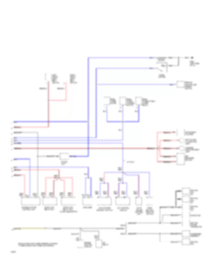 Power Distribution Wiring Diagram 3 of 3 for Dodge Stealth R T 1994