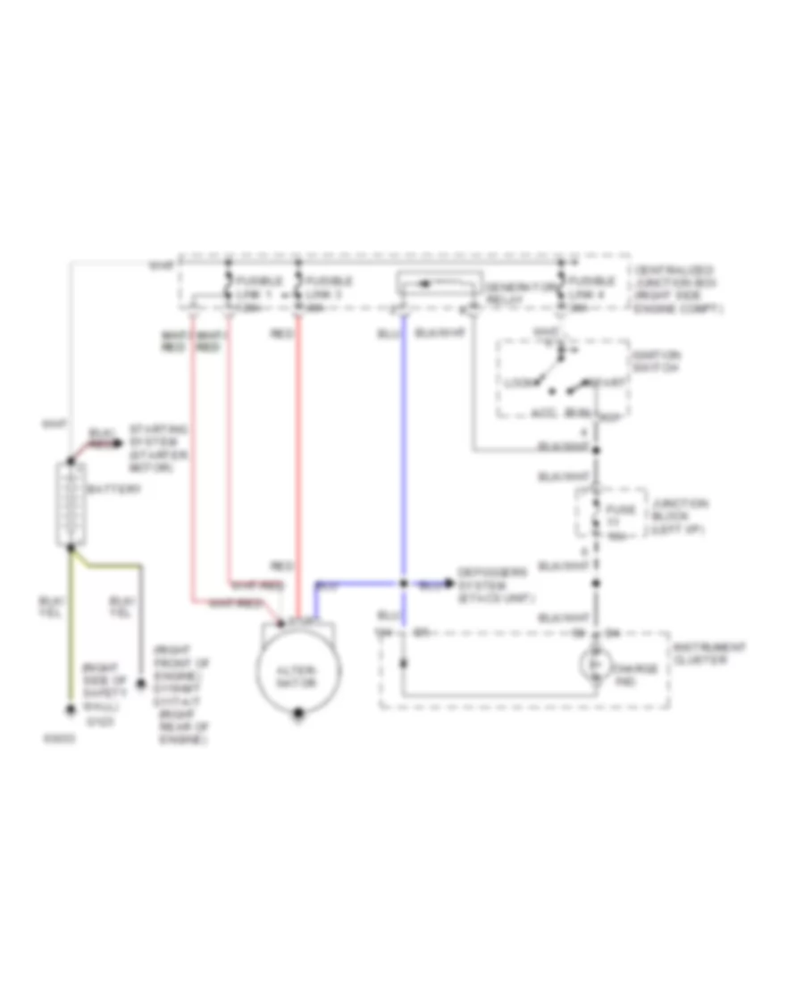 Charging Wiring Diagram DOHC for Dodge Stealth R T 1994