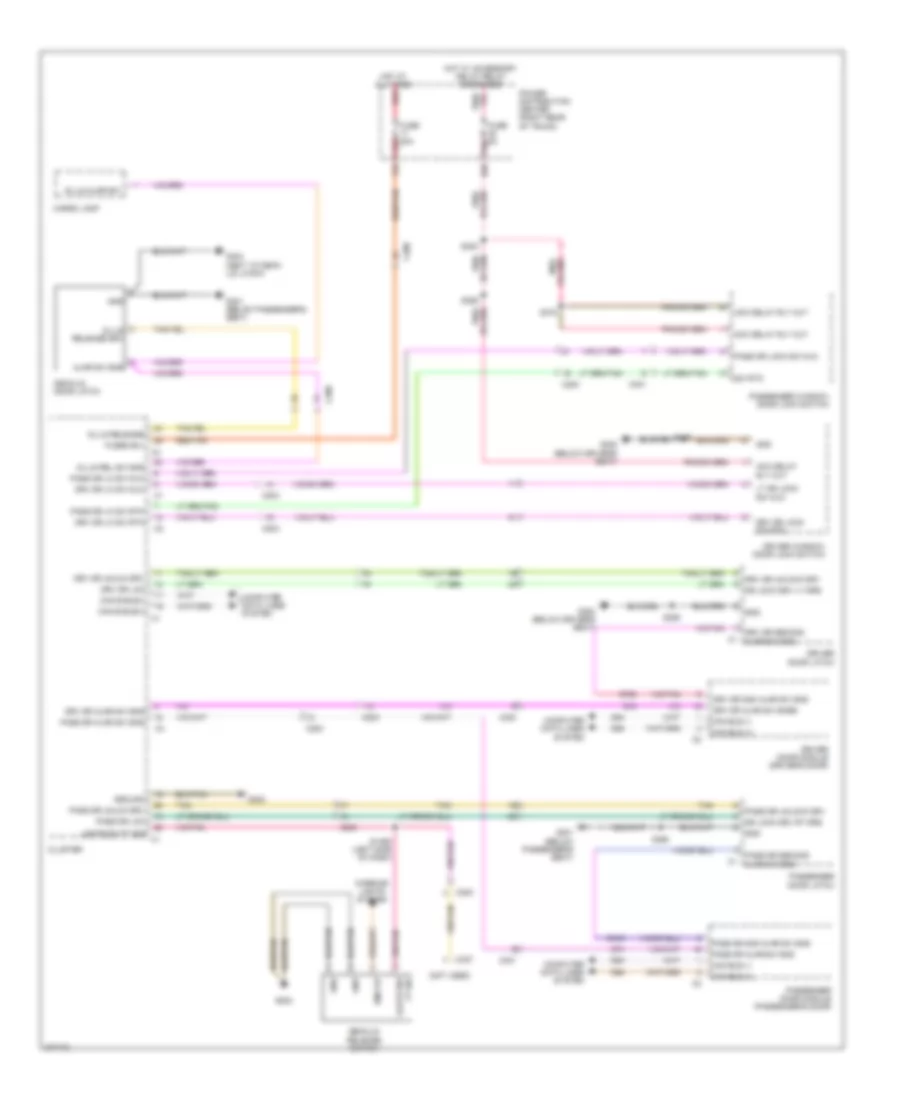 Power Door Locks Wiring Diagram for Dodge Challenger Rallye 2011