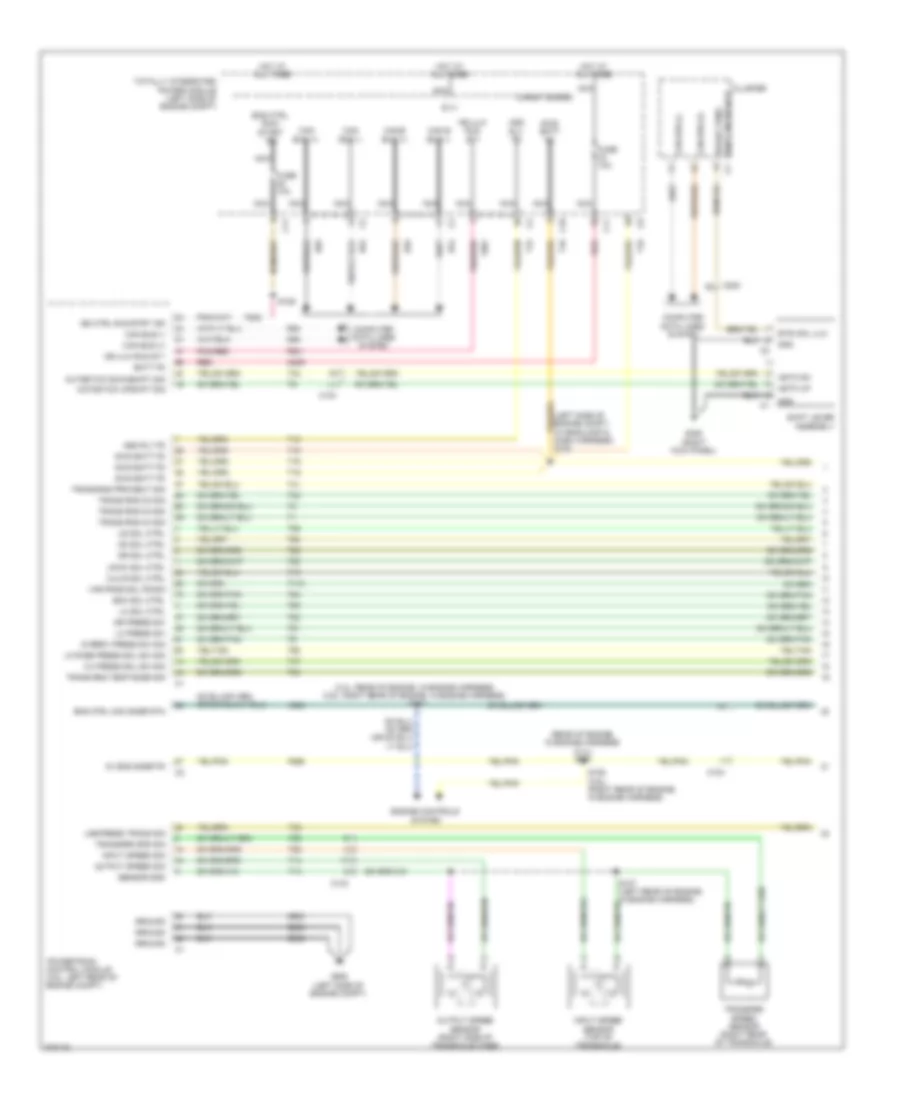 Transmission Wiring Diagram, 6 Speed without Dual Clutch (1 of 2) for Dodge Avenger SXT Plus 2012