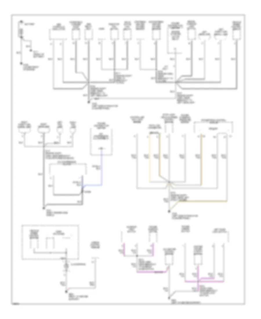 Ground Distribution Wiring Diagram 1 of 2 for Dodge Neon 1997