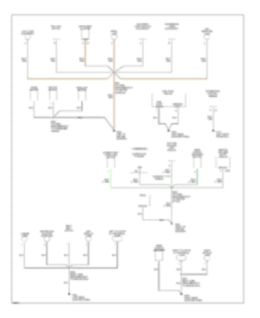 Ground Distribution Wiring Diagram 2 of 2 for Dodge Neon 1997