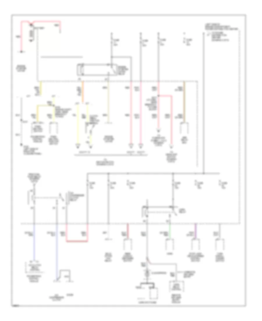 Power Distribution Wiring Diagram 1 of 5 for Dodge Neon 1997