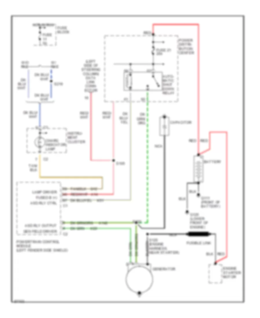 Charging Wiring Diagram for Dodge Neon 1997