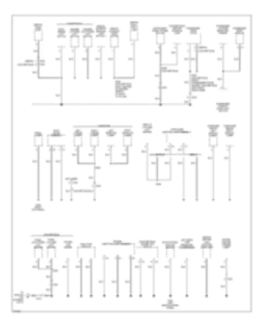 Ground Distribution Wiring Diagram 3 of 3 for Dodge Avenger Express 2010