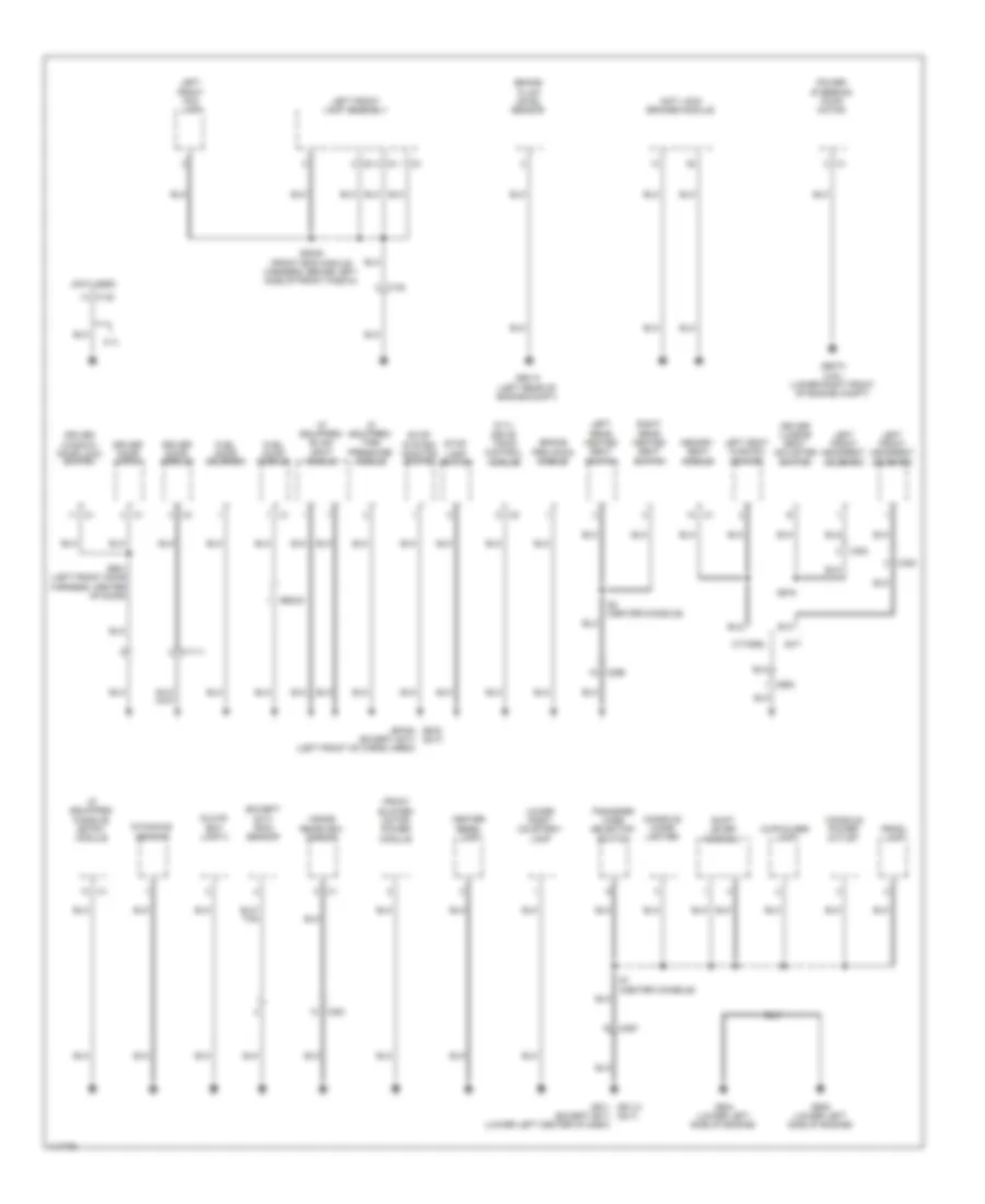 Ground Distribution Wiring Diagram 1 of 3 for Dodge Durango SXT 2013