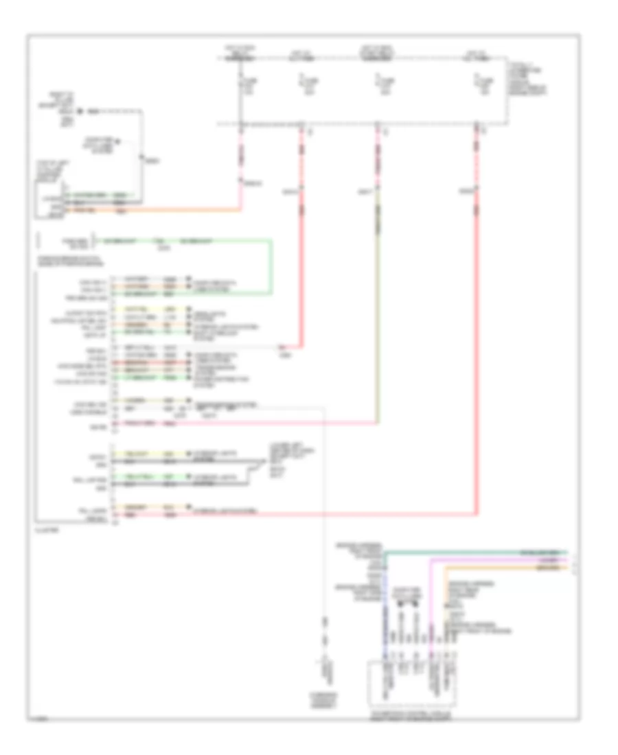 Instrument Cluster Wiring Diagram 1 of 2 for Dodge Durango SXT 2013