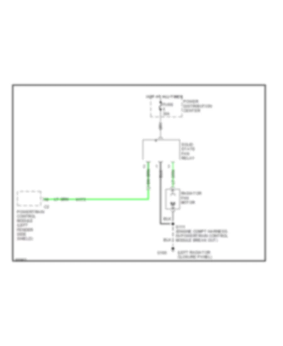 Cooling Fan Wiring Diagram for Dodge Neon Sport 1997