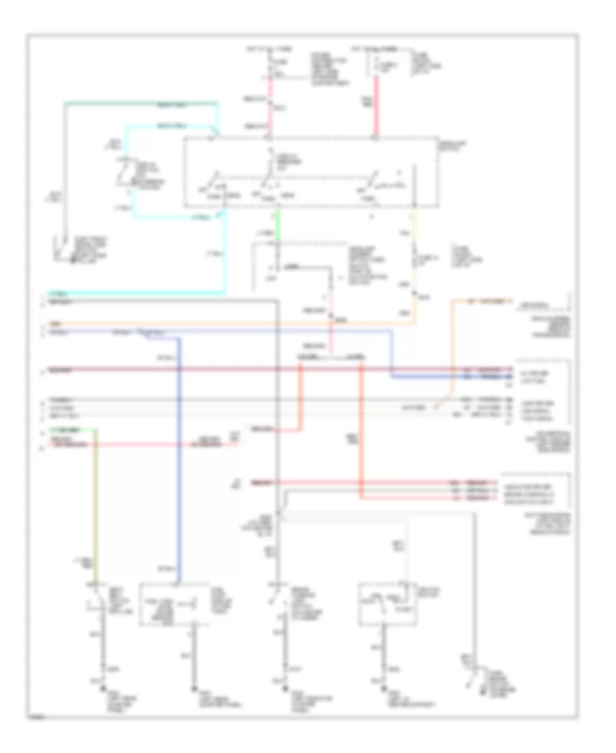 Instrument Cluster Wiring Diagram 2 of 2 for Dodge Neon Sport 1997