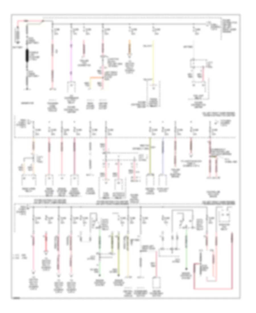 Power Distribution Wiring Diagram 1 of 3 for Dodge Durango R T 2003