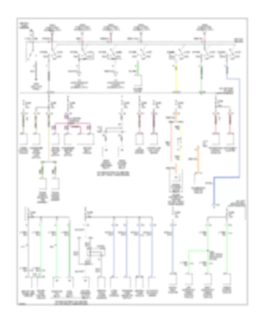Power Distribution Wiring Diagram 2 of 3 for Dodge Durango R T 2003