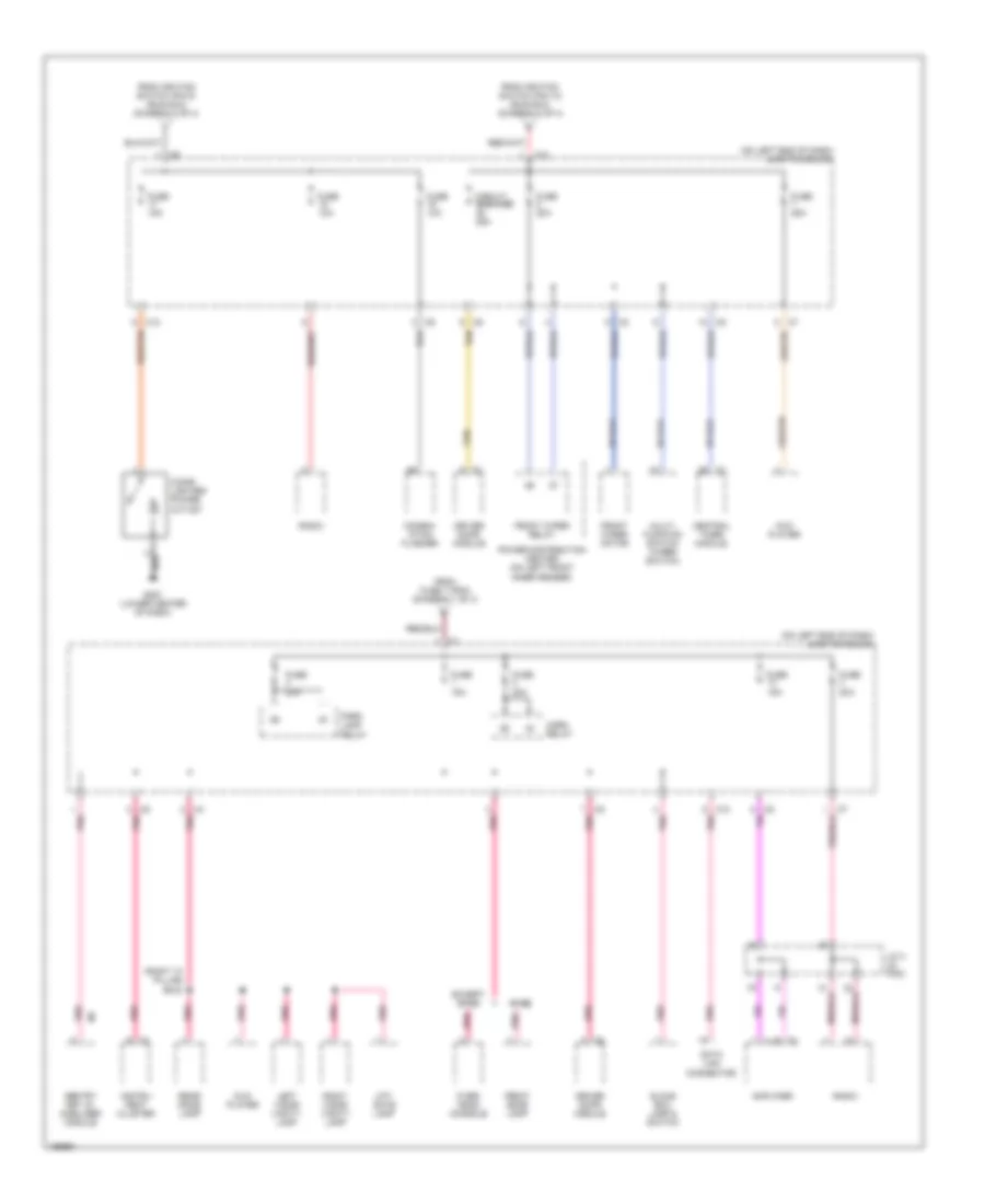 Power Distribution Wiring Diagram 3 of 3 for Dodge Durango R T 2003