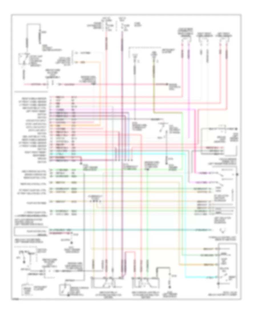 All Wheel ABS Wiring Diagram for Dodge Pickup R1997 1500