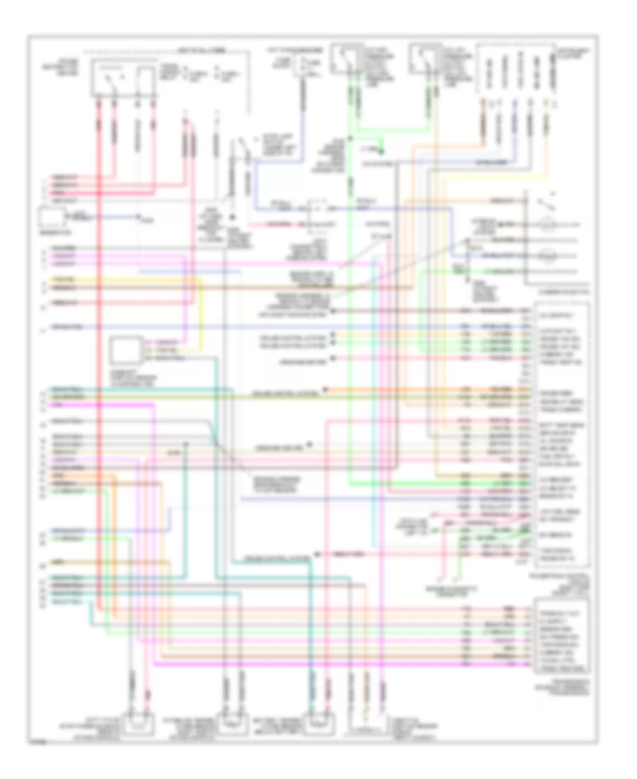 3.9L, Engine Performance Wiring Diagrams (3 of 3) for Dodge Pickup R1500 1997