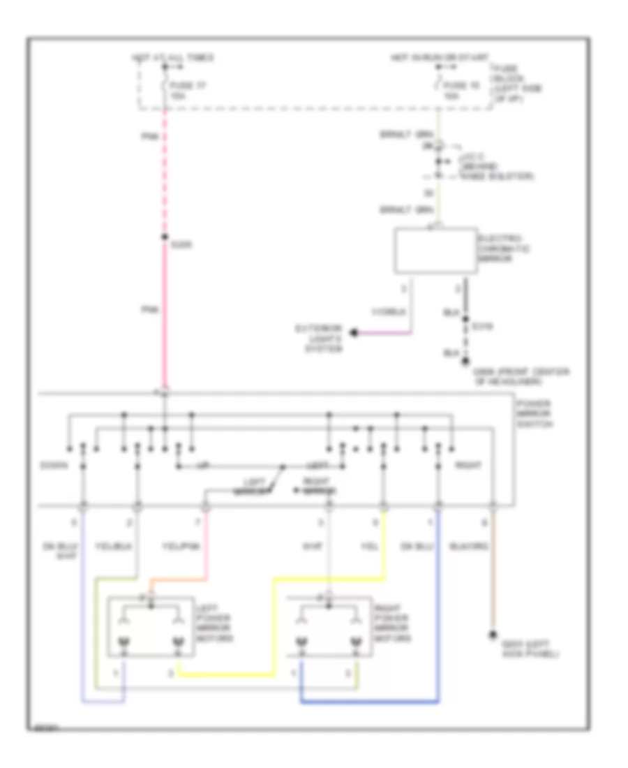 Power Mirror Wiring Diagram for Dodge Pickup R1997 1500