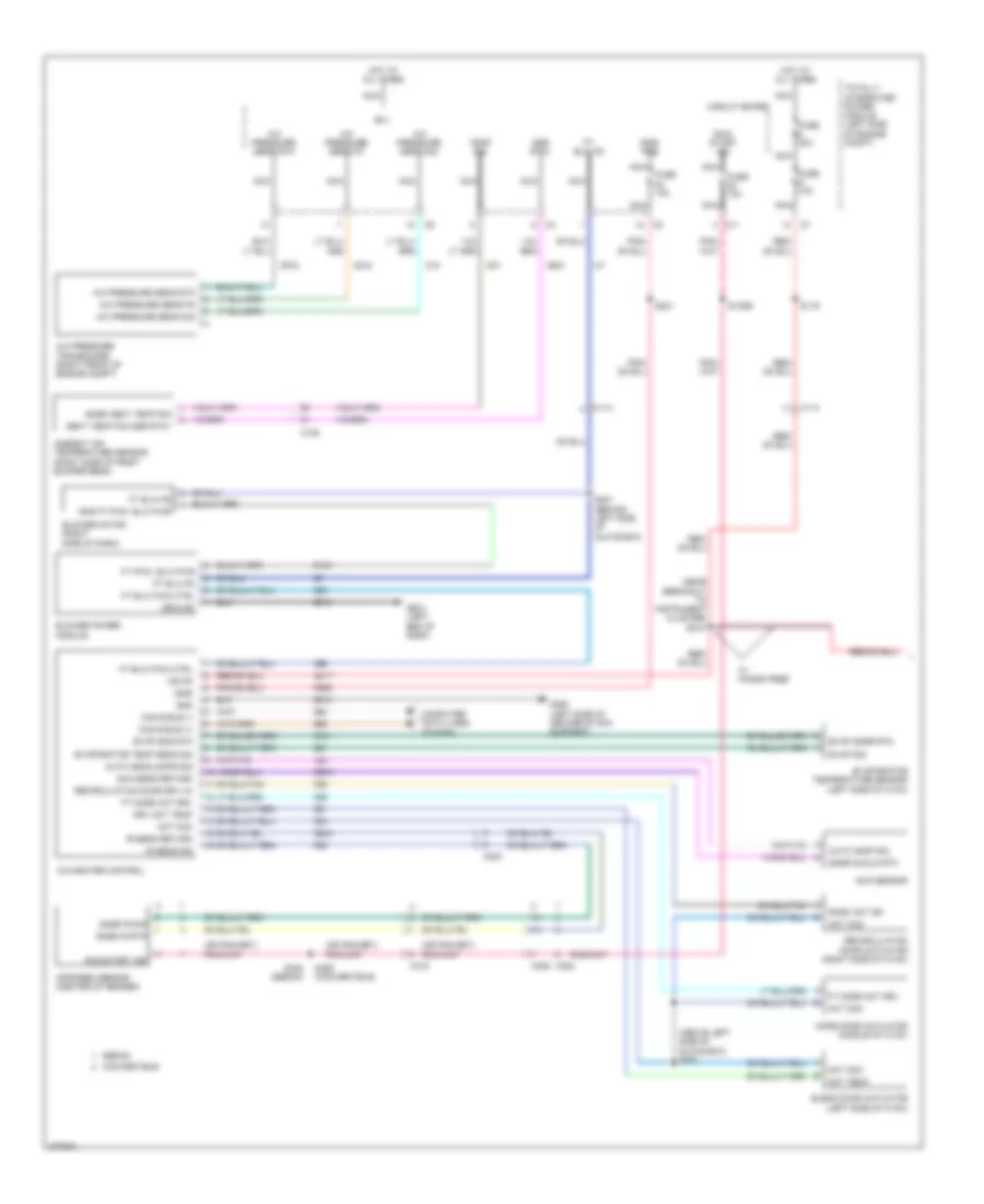 Электросхема кондиционера (1 из 2) для Dodge Avenger R/T 2010