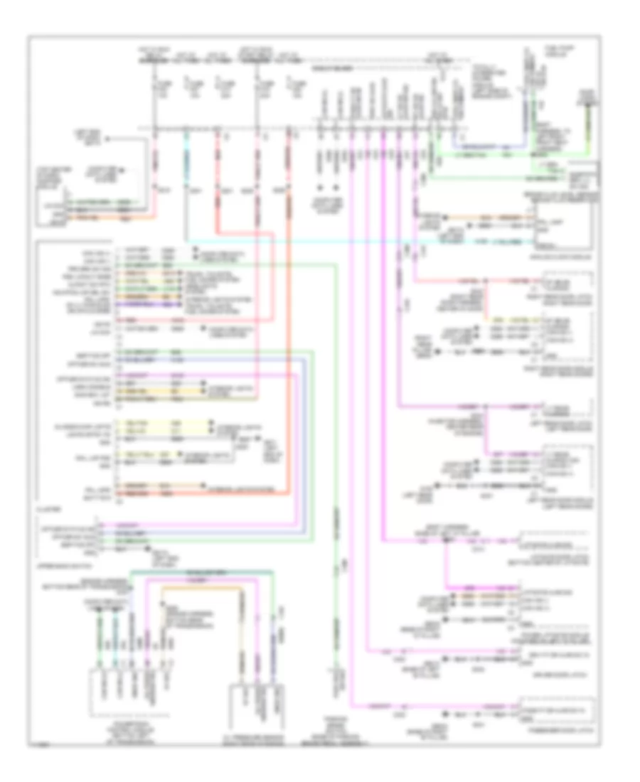 Instrument Cluster Wiring Diagram for Dodge Grand Caravan AVP 2013