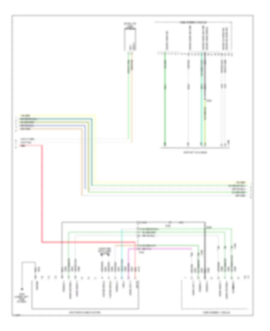 Navigation Wiring Diagram 2 of 4 for Dodge Grand Caravan AVP 2013