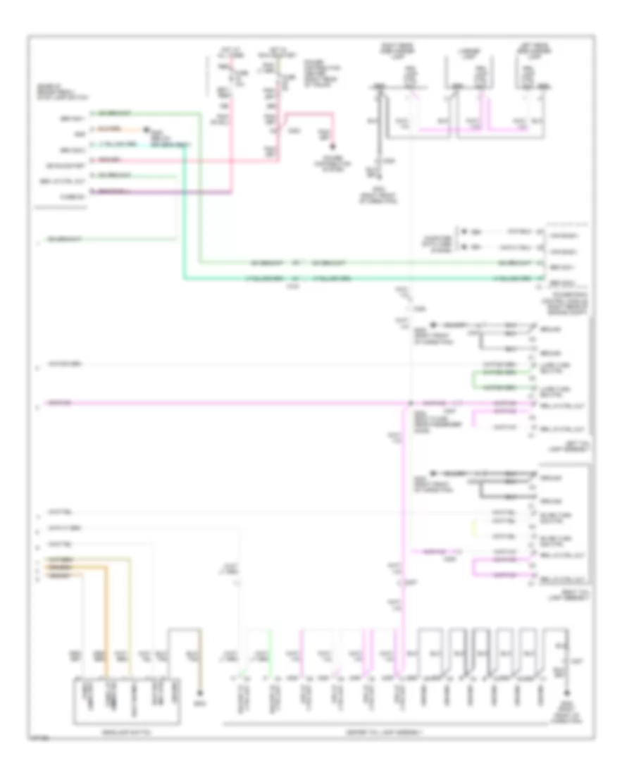 Exterior Lamps Wiring Diagram 2 of 2 for Dodge Challenger SRT 8 2011