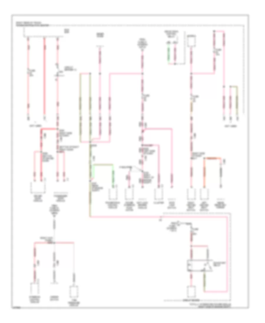 Power Distribution Wiring Diagram (4 of 4) for Dodge Challenger SRT-8 2011