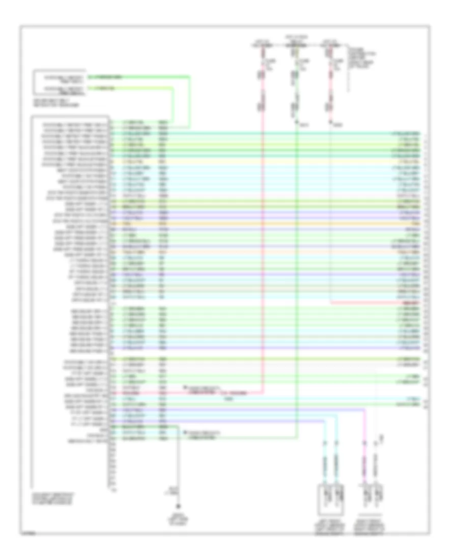 Supplemental Restraints Wiring Diagram 1 of 3 for Dodge Challenger SRT 8 2011
