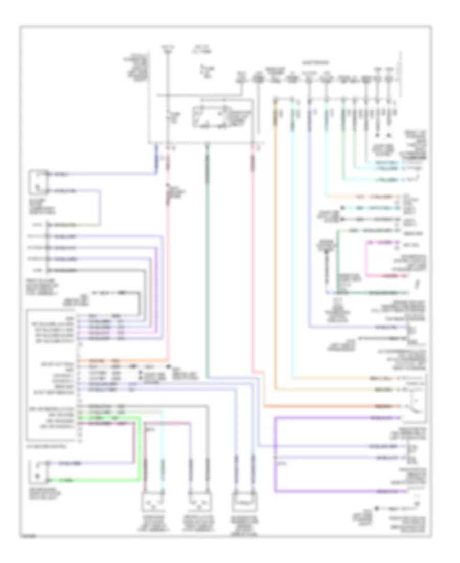Manual AC Wiring Diagram, without 3 Zone for Dodge Grand Caravan CV 2008