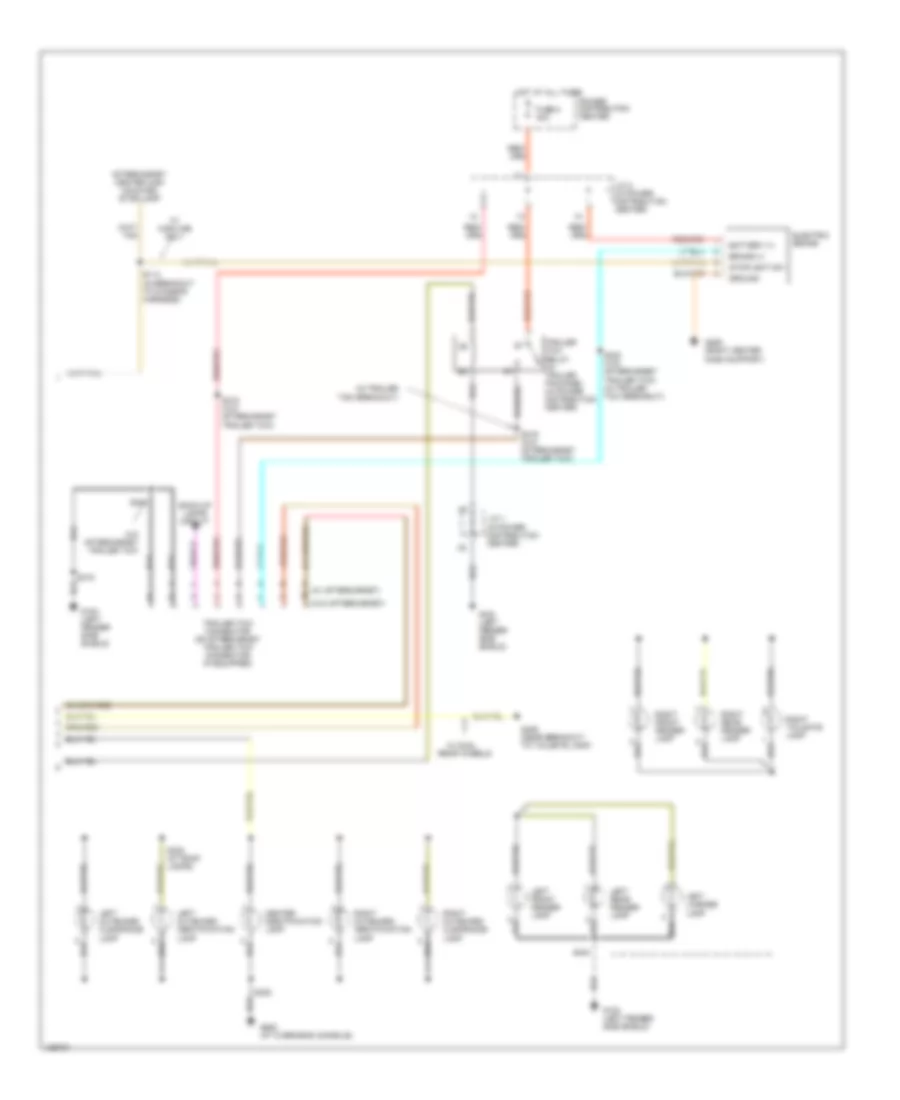 Exterior Lamps  Trailer connector Wiring Diagram 2 of 2 for Dodge Cab  Chassis R2001 2500