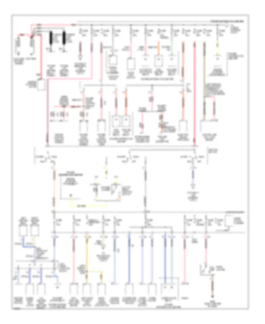 Power Distribution Wiring Diagram 1 of 3 for Dodge Cab  Chassis R2001 2500