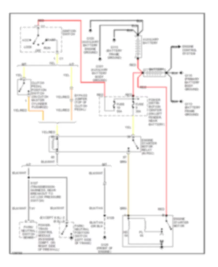 5 9L 24 Valve Diesel Starting Wiring Diagram for Dodge Cab  Chassis R2001 2500