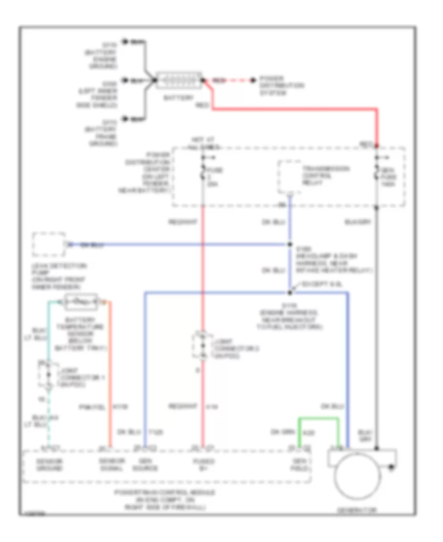 8 0L Charging Wiring Diagram for Dodge Cab  Chassis R2001 2500