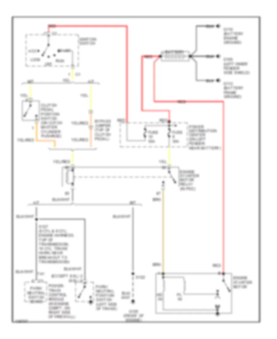 8.0L, Starting Wiring Diagram for Dodge Cab  Chassis R2500 2001