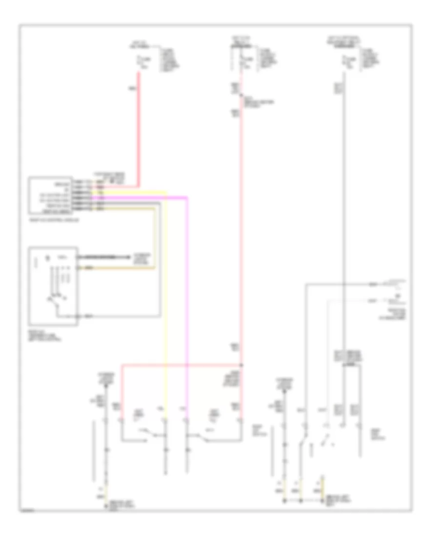 Auxiliary Blower Wiring Diagram, without Thermotronic for Dodge Sprinter 2500 2006