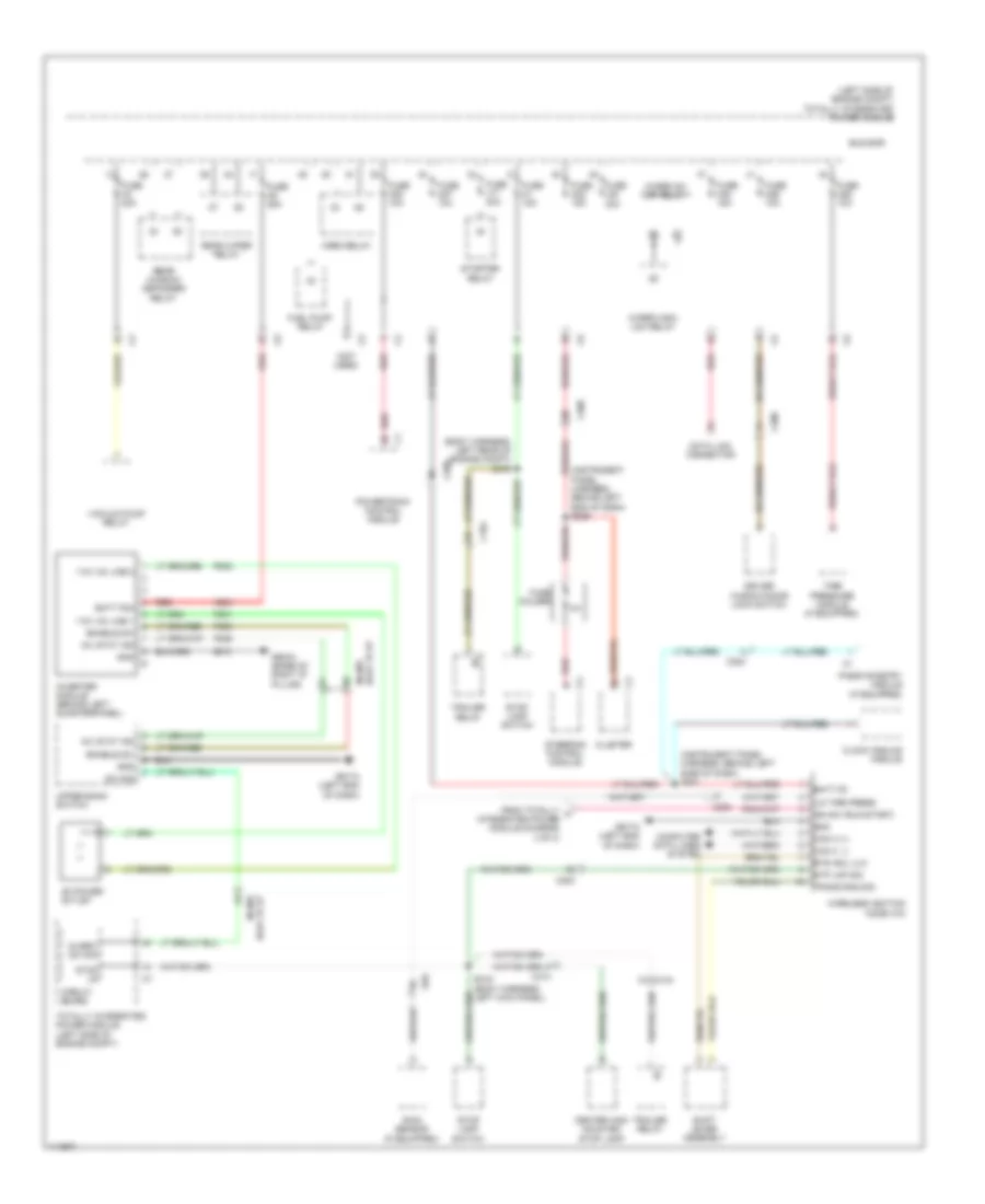 Power Distribution Wiring Diagram (2 of 3) for Dodge Grand Caravan Crew 2013
