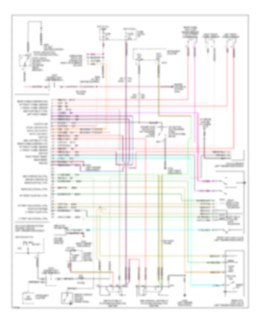 All Wheel ABS Wiring Diagram for Dodge Cab  Chassis R1995 2500