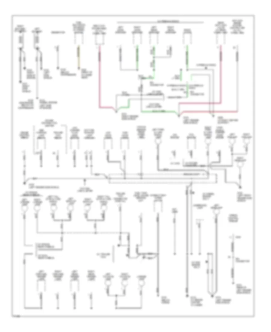 Ground Distribution Wiring Diagram 1 of 2 for Dodge Cab  Chassis R1995 2500