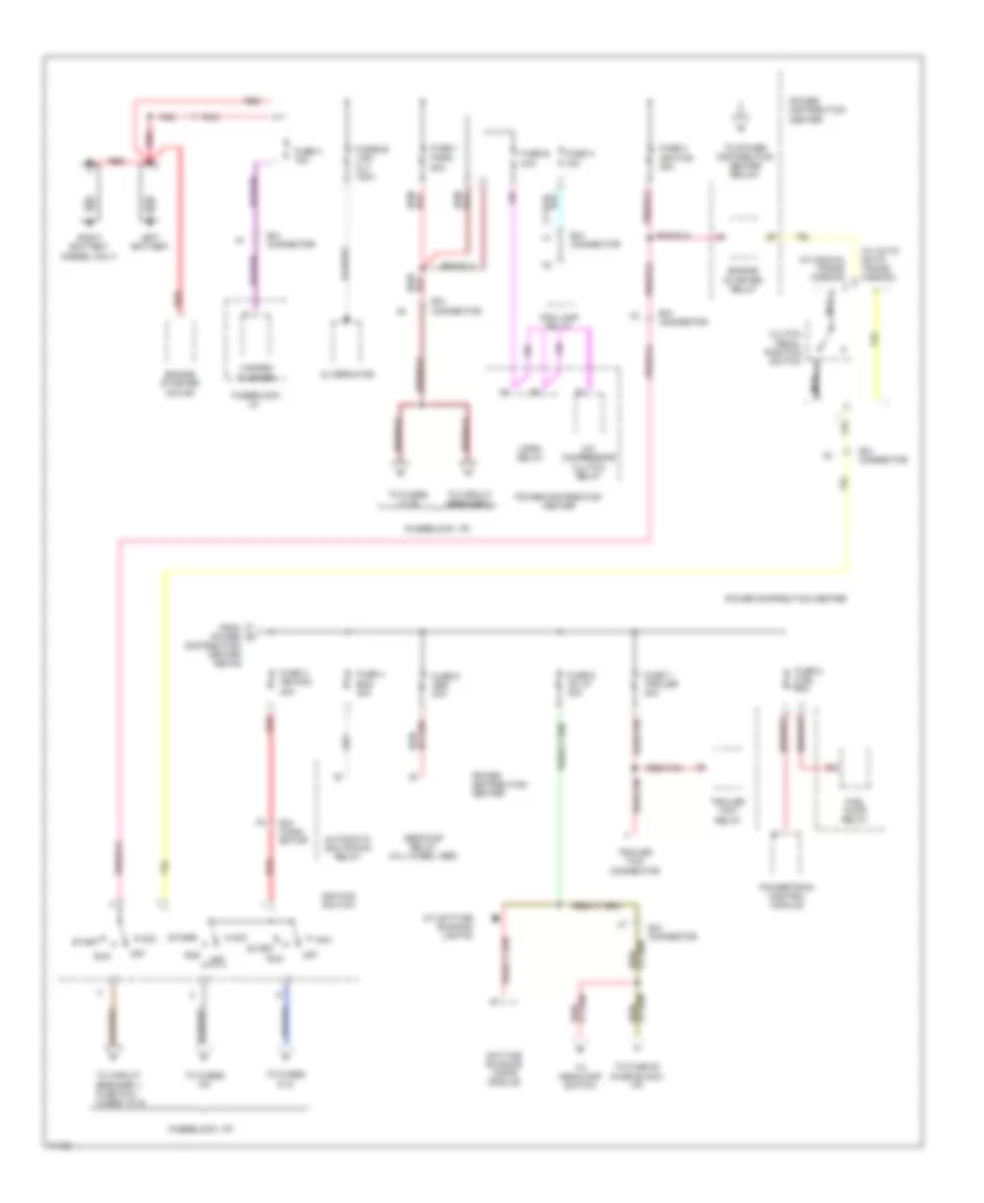 Power Distribution Wiring Diagram 1 of 4 for Dodge Cab  Chassis R1995 2500