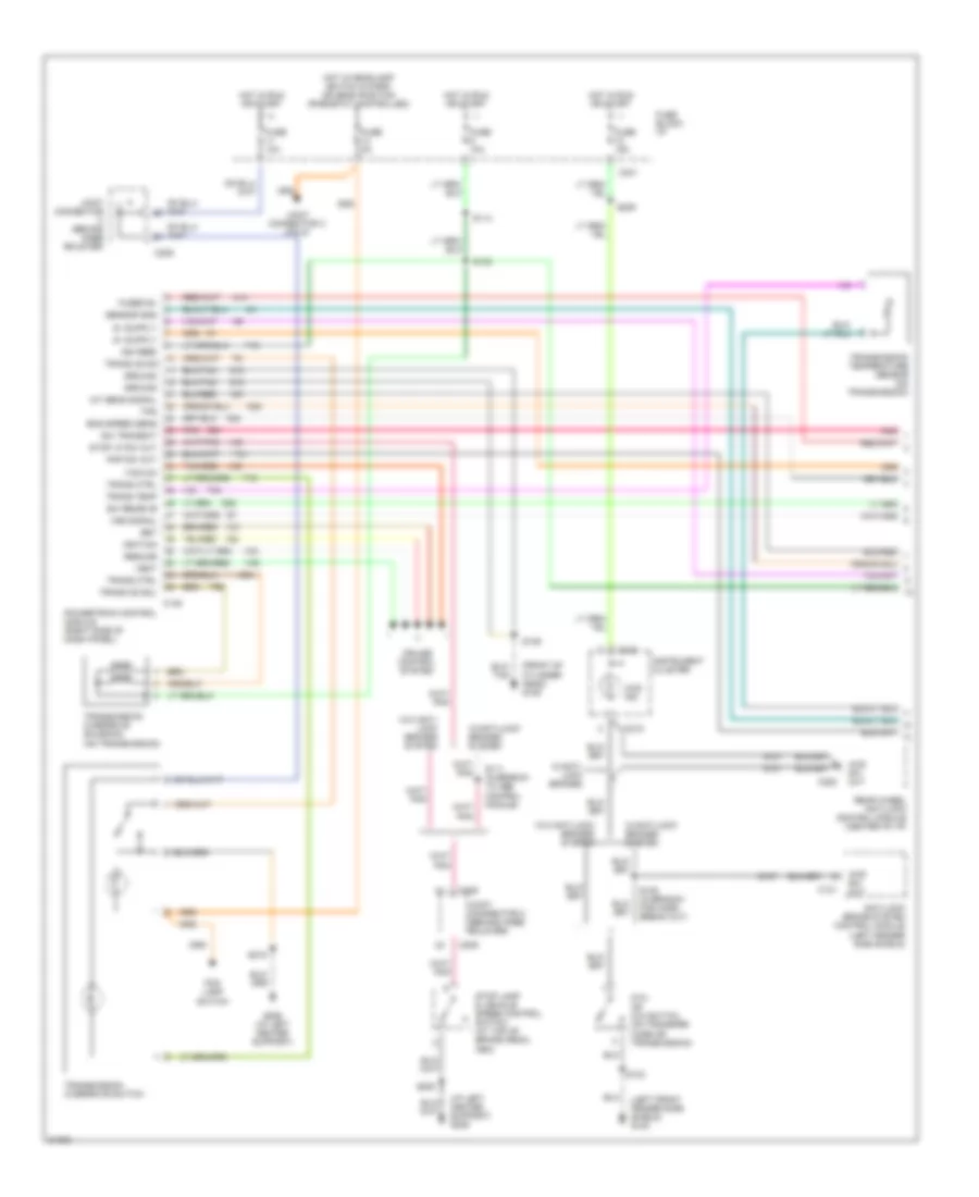 5.9L Diesel, Transmission Wiring Diagram (1 of 2) for Dodge Cab  Chassis R2500 1995