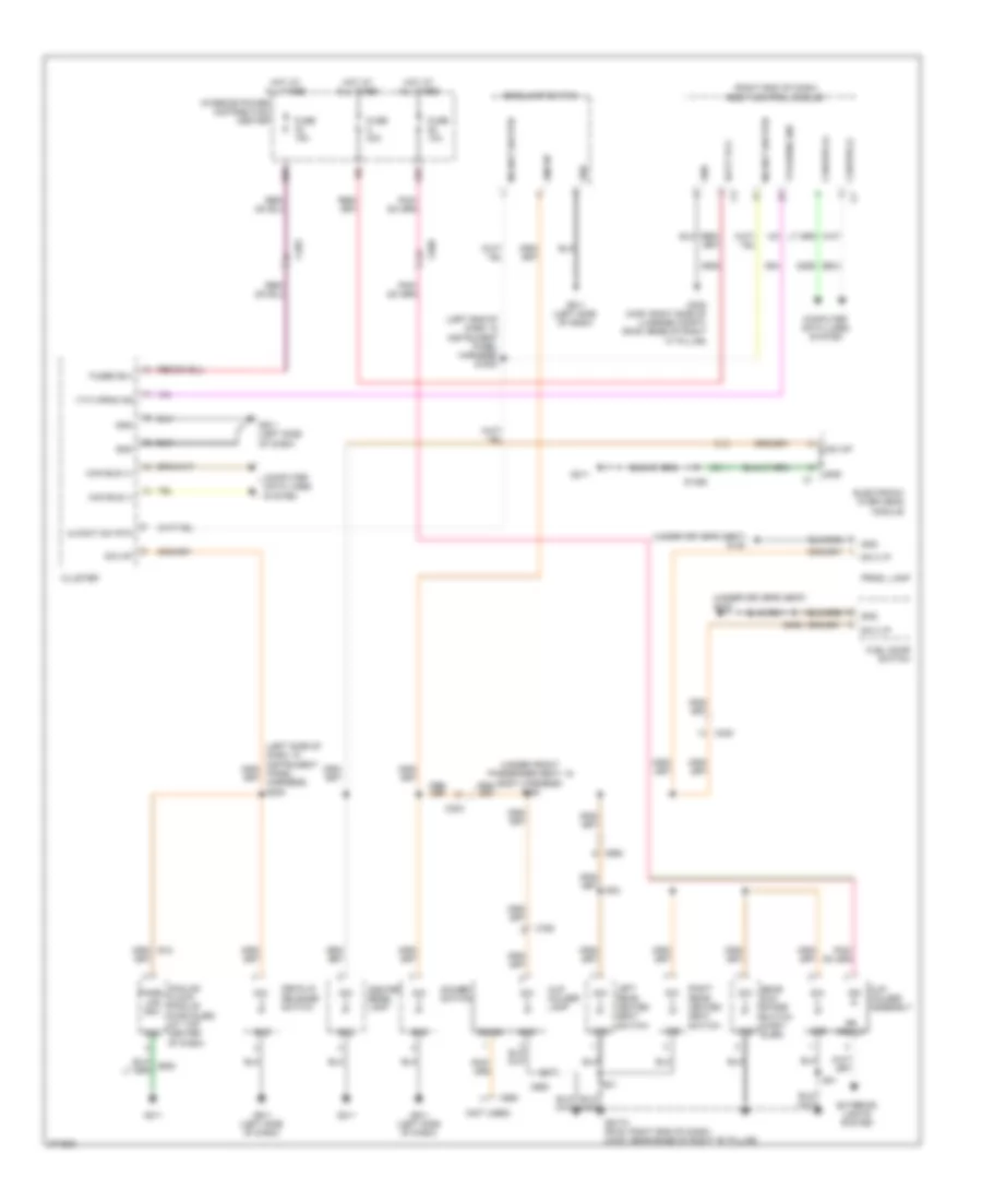 Instrument Illumination Wiring Diagram for Dodge Charger R T 2011