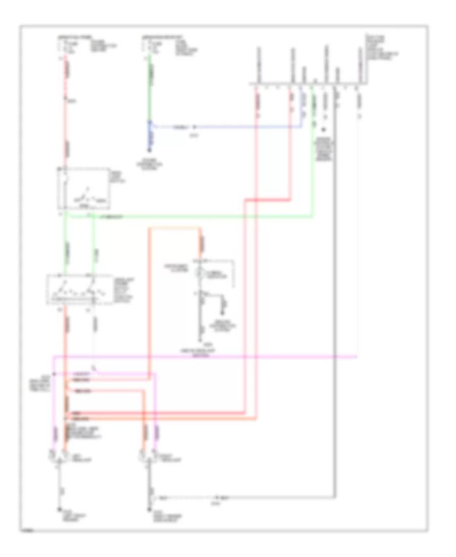 Headlight Wiring Diagram with DRL for Dodge Ram Van B1997 2500