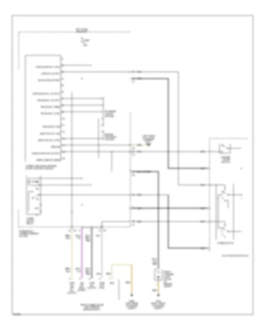 Электросхема стеклоочистителя, дворников и омывателя, без Датчик дождя для Dodge Sprinter 2006 3500
