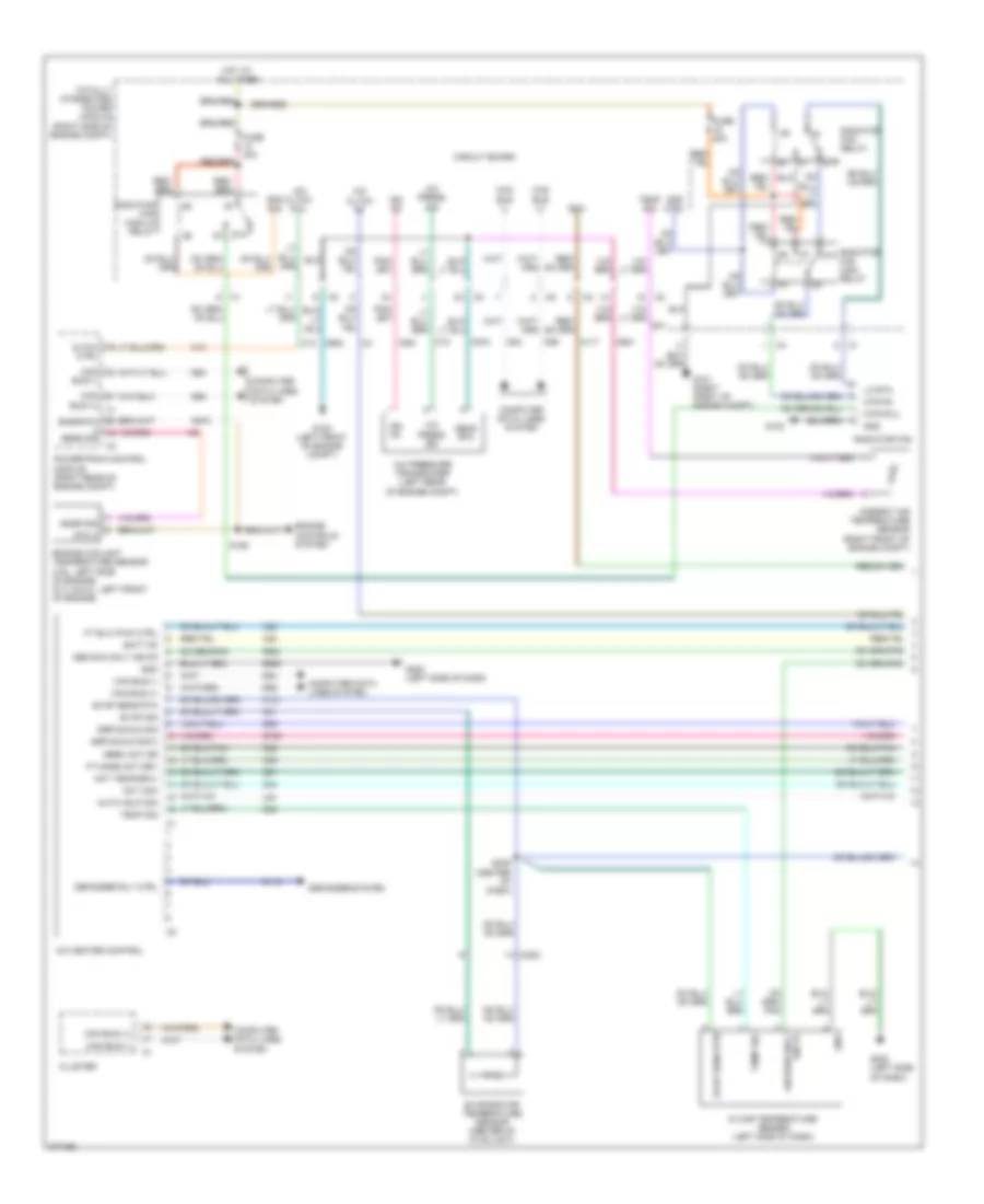 Электросхема кондиционера (1 из 2) для Dodge Challenger R/T 2012