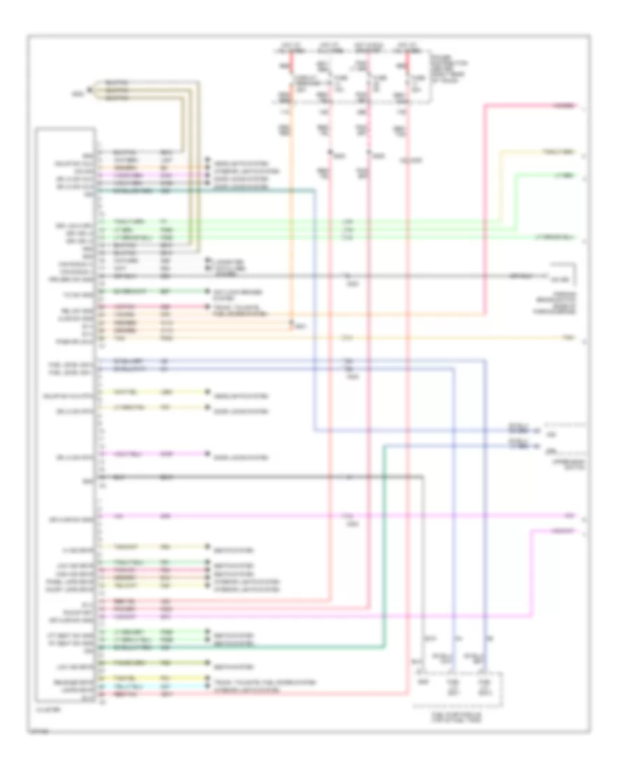 Instrument Cluster Wiring Diagram 1 of 2 for Dodge Challenger R T 2012