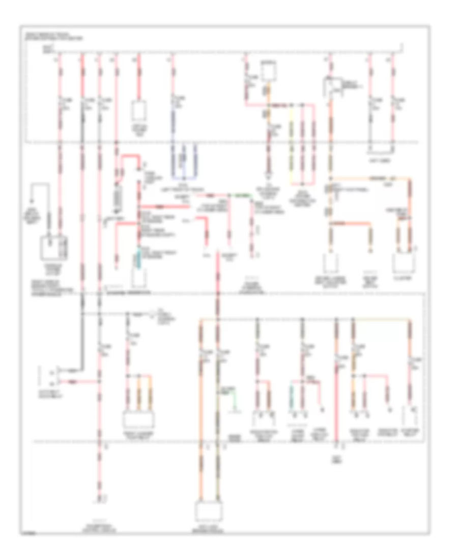 Power Distribution Wiring Diagram 1 of 4 for Dodge Challenger R T 2012