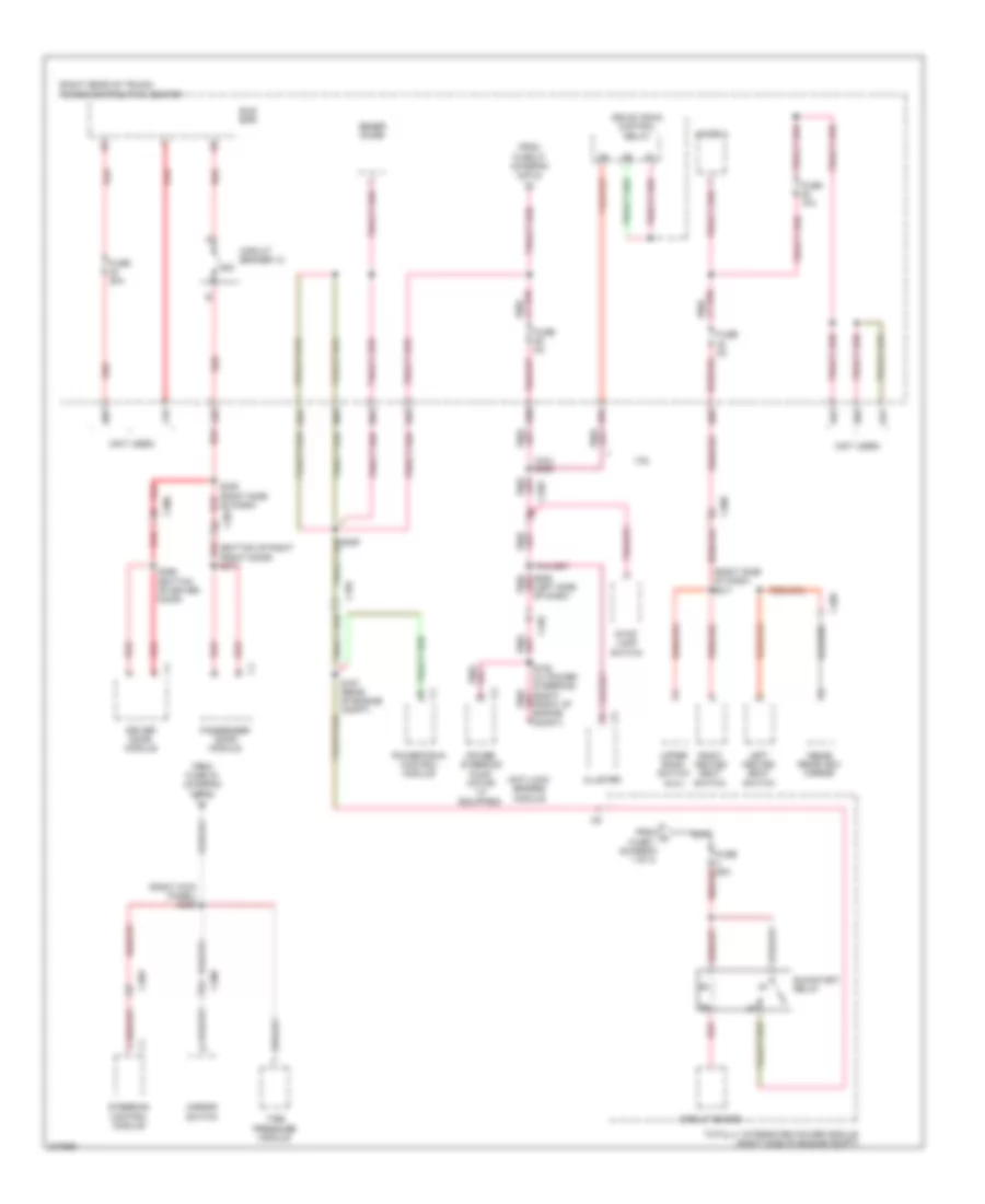 Power Distribution Wiring Diagram (4 of 4) for Dodge Challenger RT 2012